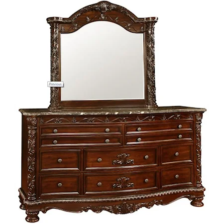 Drawer Dresser w/ Mirror